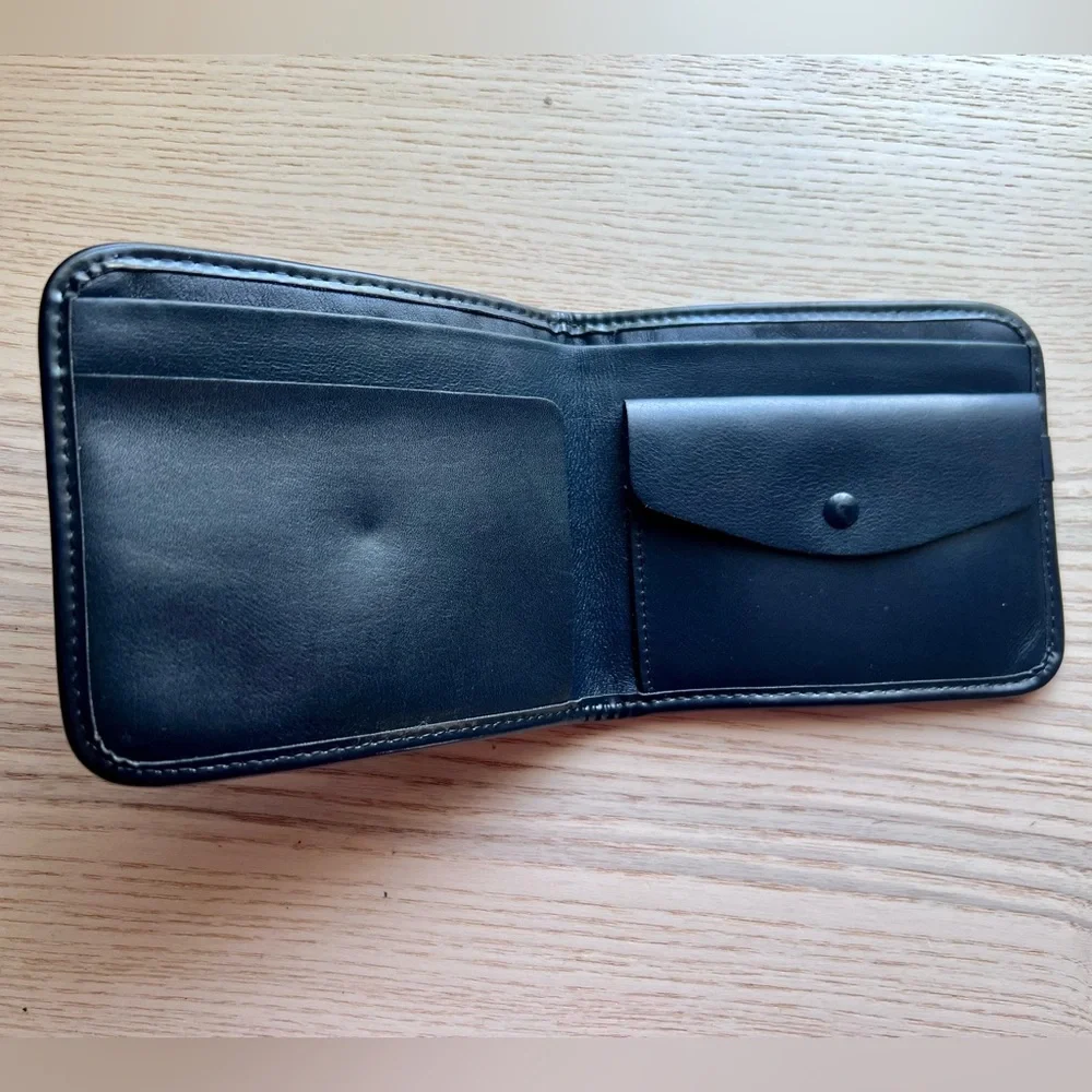 Vintage Christian Dior Trotter Bifold Wallet Navy Blue